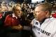 MIAMI GARDENS, FL - JANUARY 07: Head coach Nick Saban (L) of the Alabama Crimson Tide and head coach Jim Kelly of the Notre Dame Fighting Irish shake hands after the 2013 Discover BCS National Championship game at Sun Life Stadium on January 7, 2013 in Miami Gardens, Florida. Alabama won the game by a score of 42-14. (Photo by Streeter Lecka/Getty Images)