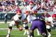 FORT WORTH, TX - DECEMBER 1: Gabe Ikard #64 snaps the ball to Landry Jones #12 of the Oklahoma Sooners against the TCU Horned Frogs at Amon G. Carter Stadium on December 1, 2012 in Fort Worth, Texas. (Photo by Rick Yeatts/Getty Images)