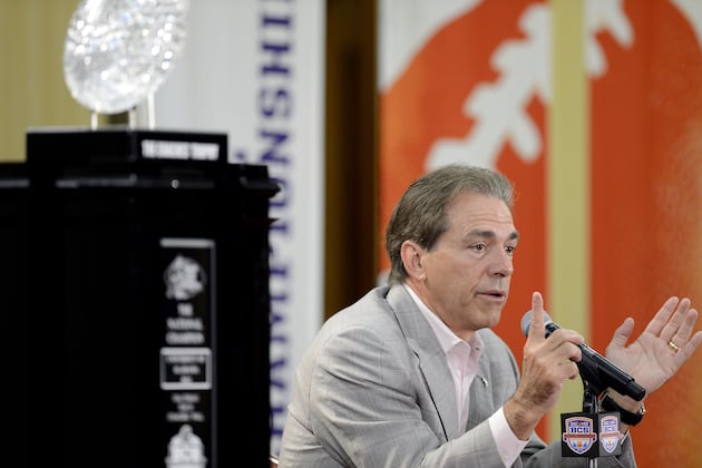 Saban on Playoffs: 'You Can't Sneak Yourself In'