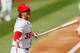 WASHINGTON, DC - OCTOBER 10: Michael Morse #38 of the Washington Nationals reacts after striking out against the St. Louis Cardinals during Game Three of the National League Division Series at Nationals Park on October 10, 2012 in Washington, DC. (Photo by Rob Carr/Getty Images)