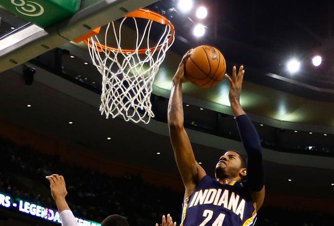 George is staying very aggressive as the Pacers make their run.