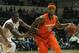 January 6, 2013; Tampa, FL, USA; Syracuse Orange forward C.J. Fair (5) drives to the basket against the South Florida Bulls during the second half at the Sun Dome. Syracuse Orange defeated the South Florida Bulls 55-44. Mandatory Credit: Kim Klement-USA TODAY Sports