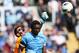 ROME, ITALY - APRIL 22: Mobido Diakite' (R) of SS Lazio competes for the ball with Massimiliano Benassi (L), goalkeeper of US Lecce during the Serie A match between SS Lazio and US Lecce at Stadio Olimpico on April 22, 2012 in Rome, Italy. (Photo by Paolo Bruno/Getty Images)