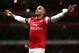 LONDON, ENGLAND - DECEMBER 29: Theo Walcott of Arsenal celebrates scoring their fourth goal during the Barclays Premier League match between Arsenal and Newcastle United at the Emirates Stadium on December 29, 2012 in London, England. (Photo by Clive Mason/Getty Images)