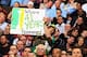 DENVER, CO - APRIL 23: Seattle Sonics fans display signs as the support the Denver Nuggets against the Oklahoma City Thunder in Game Three of the Western Conference Quarterfinals in the 2011 NBA Playoffs on April 23, 2011 at the Pepsi Center in Denver, Colorado. NOTE TO USER: User expressly acknowledges and agrees that, by downloading and or using this photograph, User is consenting to the terms and conditions of the Getty Images License Agreement. (Photo by Doug Pensinger/Getty Images)