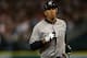 DETROIT, MI - OCTOBER 18: Alex Rodriguez #13 of the New York Yankees walsk off the field back to the dugout after he grounded out in the top of the 9th inning against the Detroit Tigers during game four of the American League Championship Series at Comerica Park on October 18, 2012 in Detroit, Michigan. (Photo by Jonathan Daniel/Getty Images)