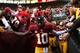 LANDOVER, MD - JANUARY 06: Robert Griffin III #10 of the Washington Redskins greets fans as he takes the field for their NFC Wild Card Playoff Game against the Seattle Seahawks at FedExField on January 6, 2013 in Landover, Maryland. (Photo by Win McNamee/Getty Images)