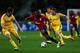 LILLE, FRANCE - SEPTEMBER 19: Salomon Kalou of Lille battles for the ball with Dzmitry Likhtarovich (L) and Mikhail Sivakov (R) of BATE during the Group F UEFA Champions League match between LOSC Lille Metropole and FC BATE Borisov at the Grand Stade Lille Metropole on September 19, 2012 in Lille, France. (Photo by Dean Mouhtaropoulos/Getty Images)