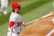 WASHINGTON, DC - OCTOBER 10: Michael Morse #38 of the Washington Nationals reacts after striking out against the St. Louis Cardinals during Game Three of the National League Division Series at Nationals Park on October 10, 2012 in Washington, DC. (Photo by Rob Carr/Getty Images)