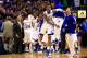 LAWRENCE, KS - JANUARY 09: Ben McLemore #23 of the Kansas Jayhawks reacts as timeout Iowa State Cyclones called after sinking a three-pointer during the game against the Iowa State Cyclones at Allen Fieldhouse on January 9, 2013 in Lawrence, Kansas. (Photo by Jamie Squire/Getty Images)