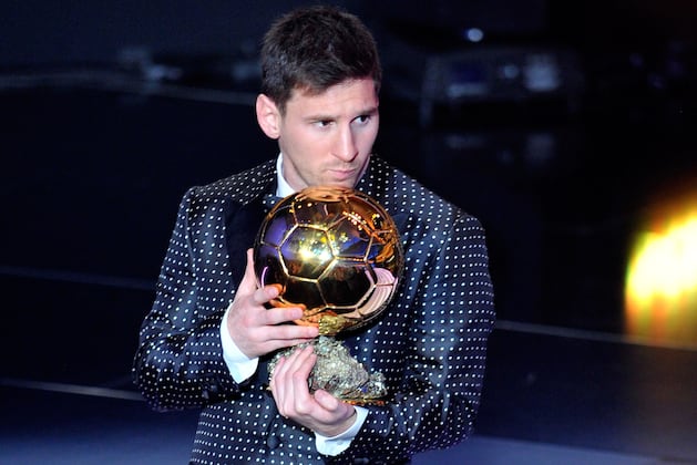This Is Lionel Messi with His Giant Trophy Cabinet