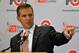 COLUMBUS, OH - NOVEMBER 28: Urban Meyer speaks to the media after being introduced as the new head coach of Ohio State football on November 28, 2011 in Columbus, Ohio. (Photo by Jamie Sabau/Getty Images)