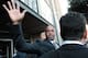 SAN FRANCISCO, CA - DECEMBER 16: Former Major League Baseball player Barry Bonds waves as he leaves federal court following a sentencing hearing on December 16, 2011 in San Francisco, California. Bonds was sentenced to 30 days of home confinement and two years probation after a jury found Barry Bonds guilty on one count of obstruction of justice and was a hung jury on three counts of perjury for lying to a grand jury about his use of performance enhancing drugs. (Photo by Justin Sullivan/Getty Images)