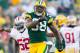 Sep 9, 2012; Green Bay, WI, USA; Green Bay Packers tight end Jermichael Finley (88) during the game against the San Francisco 49ers at Lambeau Field. The 49ers defeated the Packers 30-22. Mandatory Credit: Jeff Hanisch-USA TODAY Sports