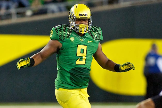 Football Over, Oregon's Armstead Hits Practice Court