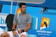 MELBOURNE, AUSTRALIA - JANUARY 09: Novak Djokovic of Serbia looks on during a practice session ahead of the 2013 Australian Open at Melbourne Park on January 9, 2013 in Melbourne, Australia. (Photo by Scott Barbour/Getty Images)