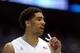 CHAPEL HILL, NC - DECEMBER 29: James Michael McAdoo #43 of the North Carolina Tar Heels talks to his teammates during their game against the UNLV Rebels at Dean Smith Center on December 29, 2012 in Chapel Hill, North Carolina. (Photo by Streeter Lecka/Getty Images)