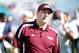 Jan 01, 2013; Jacksonville, FL, USA; Mississippi State Bulldogs head coach Dan Mullen before the game against the Northwestern Wildcats in the Gator Bowl at EverBank Field. Mandatory Credit: Melina Vastola-USA TODAY Sports