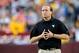 LANDOVER, MD - SEPTEMBER 15: West Virginia Mountaineers head coach Dana Holgorsen looks on during a game against the James Madison Dukes at FedExField on September 15, 2012 in Landover, Maryland. (Photo by Patrick McDermott/Getty Images)