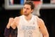 LOS ANGELES, CA - DECEMBER 25: Pau Gasol #16 of the Los Angeles Lakers celebrates after a scoring play against the New York Knicks during the NBA game at Staples Center on December 25, 2012 in Los Angeles, California. The Lakers defeated the Knicks 100-94. NOTE TO USER: User expressly acknowledges and agrees that, by downloading and or using this photograph, User is consenting to the terms and conditions of the Getty Images License Agreement. (Photo by Victor Decolongon/Getty Images)