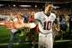 MIAMI GARDENS, FL - JANUARY 07: AJ McCarron #10 of the Alabama Crimson Tide celebrates after defeating the Notre Dame Fighting Irish by a score of 42-14 to win the 2013 Discover BCS National Championship game at Sun Life Stadium on January 7, 2013 in Miami Gardens, Florida. (Photo by Streeter Lecka/Getty Images)