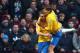 Rickie Lambert celebrates scoring the controversial penalty that sent Aston Villa into the relegation zone