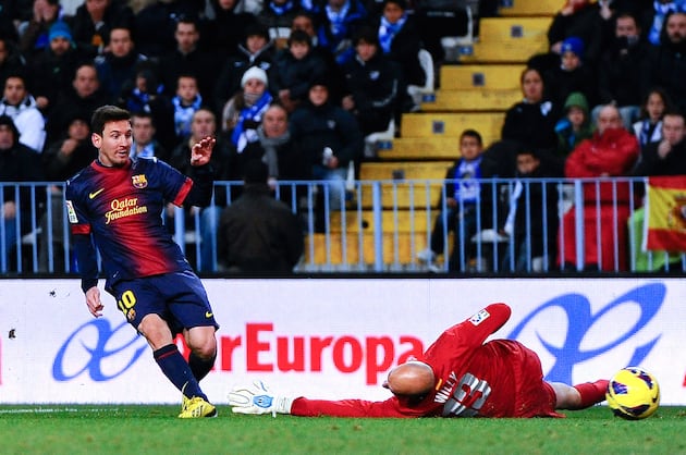 Messi does it all as Barcelona rolls at Malaga