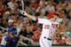 WASHINGTON, DC - SEPTEMBER 06: Adam LaRoche #25 of the Washington Nationals hits a home run in the sixth inning against the Chicago Cubs at Nationals Park on September 6, 2012 in Washington, DC. Washington won the game 9-2. (Photo by Greg Fiume/Getty Images)