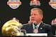 FORT LAUDERDALE, FL - JANUARY 06: Notre Dame Fighting Irish head coach Brian Kelly spreaks with members of the media during the Discover BCS National Championship Head Coaches Press Conference on January 6, 2013 in Fort Lauderdale, Florida. (Photo by Mike Ehrmann/Getty Images)