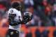 Jan 12, 2013; Denver, CO, USA; Baltimore Ravens linebacker Ray Lewis (52) during the second quarter of the AFC divisional round playoff game against the Denver Broncos at Sports Authority Field. Mandatory Credit: Chris Humphreys-USA TODAY Sports