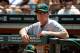 SAN FRANCISCO, CA - MAY 20: Manager Bob Melvin #6 of the Oakland Athletics looks on from the dugout against the San Francisco Giants during interleague play at AT&T Park on May 20, 2012 in San Francisco, California. (Photo by Thearon W. Henderson/Getty Images)
