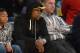 Jan 11, 2013; Los Angeles, CA, USA; Professional boxer Floyd Mayweather Jr. attends the NBA game between the Oklahoma City Thunder and the Los Angeles Lakers at the Staples Center. Mandatory Credit: Kirby Lee/USA TODAY Sports