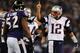 BALTIMORE, MD - SEPTEMBER 23: Quarterback Tom Brady #12 of the New England Patriots throws against the Baltimore Ravens in the fourth quarter at M&T Bank Stadium on September 23, 2012 in Baltimore, Maryland. The Baltimore Ravens won 31-30. (Photo by Patrick Smith/Getty Images)