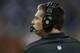 DETROIT, MI - DECEMBER 22: Detroit Lions head coach Jim Schwartz watches the action on the sidelines during the game against the Atlanta Falcons at Ford Field on December 22, 2012 in Detroit, Michigan. The Falcons defeated the Lions 31-18. (Photo by Leon Halip/Getty Images)
