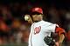 Jackson pitched for the Washington Nationals in 2012.