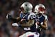 FOXBORO, MA - JANUARY 13: Stevan Ridley #22 of the New England Patriots celebrates with Shane Vereen #34 after scoring a touchdown in the third quarter against the Houston Texans during the 2013 AFC Divisional Playoffs game at Gillette Stadium on January 13, 2013 in Foxboro, Massachusetts. (Photo by Elsa/Getty Images)