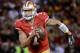 SAN FRANCISCO, CA - JANUARY 12: Quarterback Colin Kaepernick #7 of the San Francisco 49ers in actions against the Green Bay Packers during the NFC Divisional Playoff Game at Candlestick Park on January 12, 2013 in San Francisco, California. (Photo by Harry How/Getty Images)