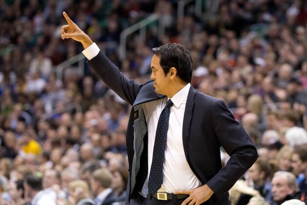 Heat fall 104-97 in Utah, with Wade, Bosh benched in fourth quarter