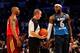 ORLANDO, FL - FEBRUARY 26: Kobe Bryant #24 of the Los Angeles Lakers and the Western Conference chats up LeBron James #6 of the Miami Heat and the Eastern Conference after James turned the ball over in the final seconds of the game during the 2012 NBA All-Star Game at the Amway Center on February 26, 2012 in Orlando, Florida. NOTE TO USER: User expressly acknowledges and agrees that, by downloading and or using this photograph, User is consenting to the terms and conditions of the Getty Images License Agreement. (Photo by Ronald Martinez/Getty Images)