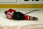 Hossa Takes First Big Hit Since Returning from Injury