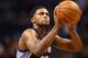 PHOENIX, AZ - DECEMBER 12: Rudy Gay #22 of the Memphis Grizzlies shoots a free throw shot against the Phoenix Suns during the NBA game at US Airways Center on December 12, 2012 in Phoenix, Arizona. NOTE TO USER: User expressly acknowledges and agrees that, by downloading and or using this photograph, User is consenting to the terms and conditions of the Getty Images License Agreement. (Photo by Christian Petersen/Getty Images)