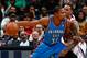 ATLANTA, GA - DECEMBER 19: Kevin Durant #35 of the Oklahoma City Thunder drives against Russell Westbrook #0 of the Oklahoma City Thunder at Philips Arena on December 19, 2012 in Atlanta, Georgia. NOTE TO USER: User expressly acknowledges and agrees that, by downloading and or using this photograph, User is consenting to the terms and conditions of the Getty Images License Agreement. (Photo by Kevin C. Cox/Getty Images)