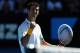 MELBOURNE, AUSTRALIA - JANUARY 14: Novak Djokovic of Serbia celebrates winning match point after his first round match against Paul-Henri Mathieu of France during day one of the 2013 Australian Open at Melbourne Park on January 14, 2013 in Melbourne, Australia. (Photo by Ryan Pierse/Getty Images)