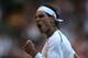 LONDON, ENGLAND - JUNE 28: Rafael Nadal of Spain reacts during his Gentlemen's Singles second round match against Lukas Rosol of the Czech Republic on day four of the Wimbledon Lawn Tennis Championships at the All England Lawn Tennis and Croquet Club on June 28, 2012 in London, England. (Photo by Clive Rose/Getty Images)