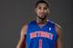 TARRYTOWN, NY - AUGUST 21: Andre Drummond #1 of the Detroit Pistons poses for a portrait during the 2012 NBA Rookie Photo Shoot at the MSG Training Center on August 21, 2012 in Tarrytown, New York. NOTE TO USER: User expressly acknowledges and agrees that, by downloading and/or using this Photograph, user is consenting to the terms and conditions of the Getty Images License Agreement. (Photo by Nick Laham/Getty Images)