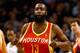 BOSTON, MA - JANUARY 11: James Harden #13 of the Houston Rockets straightens his jersey after being fouled against the Boston Celtics during the game on January 11, 2013 at TD Garden in Boston, Massachusetts. NOTE TO USER: User expressly acknowledges and agrees that, by downloading and or using this photograph, User is consenting to the terms and conditions of the Getty Images License Agreement. (Photo by Jared Wickerham/Getty Images)