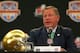 FORT LAUDERDALE, FL - JANUARY 06: Notre Dame Fighting Irish head coach Brian Kelly spreaks with members of the media during the Discover BCS National Championship Head Coaches Press Conference on January 6, 2013 in Fort Lauderdale, Florida. (Photo by Mike Ehrmann/Getty Images)