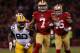 SAN FRANCISCO, CA - JANUARY 12: Quarterback Colin Kaepernick #7 of the San Francisco 49ers runs the ball against nose tackle B.J. Raji #90 of the Green Bay Packers during the NFC Divisional Playoff Game at Candlestick Park on January 12, 2013 in San Francisco, California. (Photo by Stephen Dunn/Getty Images)