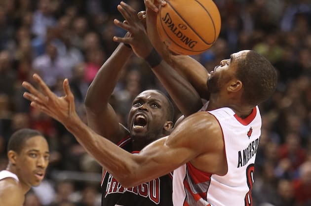 Elbow Sends Anderson's Tooth Flying