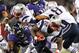 BALTIMORE, MD - SEPTEMBER 23: Running back Stevan Ridley #22 of the New England Patriots runs against the Baltimore Ravens at M&T Bank Stadium on September 23, 2012 in Baltimore, Maryland. (Photo by Patrick Smith/Getty Images)